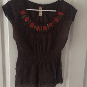 Anthropologie beautifully beaded top